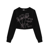 Women Sweater Girls' Autumn Casual round Neck Knitted