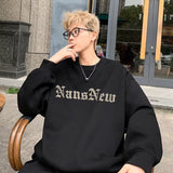 Men Hoodie round Neck Sweater Men's Autumn Long Sleeve T-shirt Hong Kong Style Loose Casual Hiphop