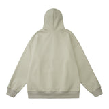 Men Fleece Lined Hoodie Embroidered Letter Hooded Sweater Men's Ins Loose Casual Autumn and Winter