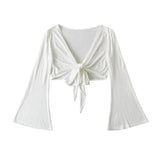 Women T-shirt Summer Cardigan Long Sleeve V-neck Slim Fit Sun Protection Shirt