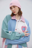 Unisex Jacket Autumn Love Towel Embroidery Jacket Women's Clothing