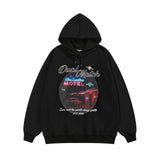 Men Hoodie Hip-Hop Street Landscape Printed Hoodie