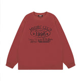 Men Long Sleeve Shirt Long Sleeve Bottoming T-shirt Men's and Women's American Retro Long Sleeve T-shirt