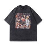Men T Shirt Hip Hop Star Portrait Printing Short Sleeve T-shirt Men and Women