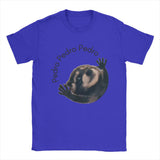 Vintage Pedro Raccoon T-Shirts for Men Crewneck Cotton