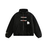 Unisex Jacket Winter Fleece Vintage Cotton-Padded Coat