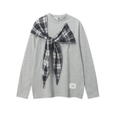 Unisex long-sleeved shirt casual strap design