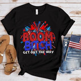 Women's Independence Day T Shirt round Neck Short Sleeve T-shirt Women's Top