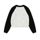 Women Sweater Short Sweater Women's Autumn Crew Neck Casual Sweater