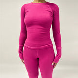 Women Co-Ord Set Autumn Leisure Long Sleeve Top and Trousers