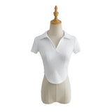 Women T-Shirt Spring Short Sleeve Slim T-shirt Top