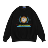 Men Hoodie round Neck Sweater Men's Loose Casual Long Sleeves Pullover Sports