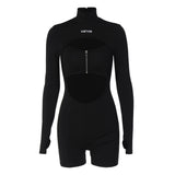Women Jumpsuit Women's Spring Sexy round Neck Long Sleeve Jumpsuit