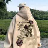 Men Hoodie Retro Hooded Sweater Men's Spring and Autumn High Street