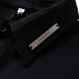 Men Long Sleeve T Shirt Solid Color Long Sleeve Men's Ins Fashion Brand Street Loose Half-Sleeve Top
