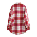 Women T-Shirt Woolen Shirt Women's Autumn Retro Long Sleeve Loose Casual