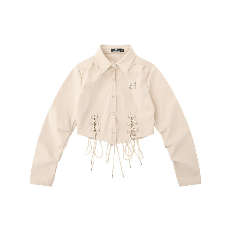 Women Long Sleeve Shirt Short Long Sleeve Shirt Autumn Design Casual Solid Color