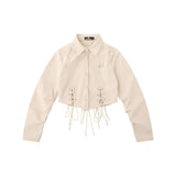 Women Long Sleeve Shirt Short Long Sleeve Shirt Autumn Design Casual Solid Color