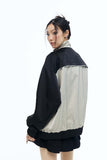 Unisex Jacket Autumn Stitching Stand Collar Coat Women's Clothing