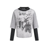 Unisex long-sleeved shirt autumcut outfake two-piece