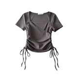 Women T-Shirt Summer Short-Sleeved T-shirt Slim Top