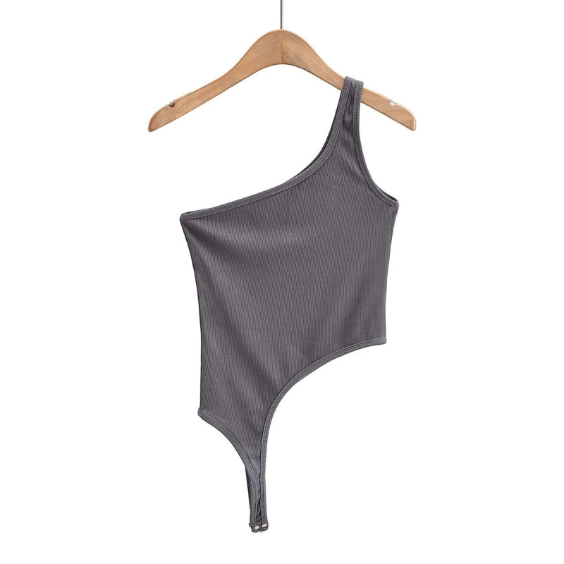Women Camisole Summer Single-Shoulder Suspender Outerwear Crop-Top Spaghetti-Strap