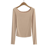 Women's T-Shirt Autumn Long-Sleeved T-shirt Women's Bottoming Top