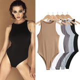 Women Camisole Summer Women's Solid Color Sleeveless round Neck