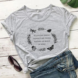 Y2k Short Sleeves T-shirt Planting Seeds Protecting Trees
