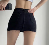 Women Skirt Denim Skirt Women's High Waist Denim Skirted Leggings
