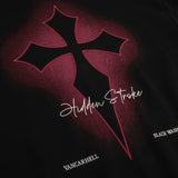 Men Hoodie Dark Style Cross Printed Hoodie