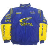 F1 Racing Suit Racing Suit Preppy Style Retro Style Autumn and Winter Wear Coat Cotton Jacket Subaru Coat Embroidery