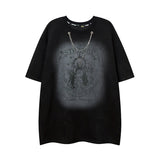 Men's T Shirt Summer Short Sleeve T-shirt Men's and Women's Loose Printed Half Sleeve