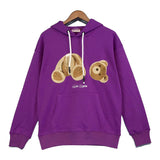 Palm Angle Hoodie Palm Angels Broken Bear Embroidered Hoodie Loose