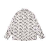 Men Long Sleeved T Shirt Spring and Autumn Floral Shirt Ins Loose Casual Long Sleeves Shirt