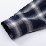 Men Long Sleeved T Shirt Retro Plaid Long Sleeve Shirt Men Spring Autumn Outerwear Tops Casual Loose
