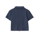 Women T-shirt Waffle Letter Print Short-Sleeve T-shirt Girls Short Summer