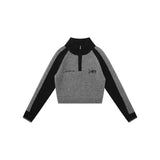Women Sweater Splicing Knitwear Women's Autumn Leisure Long Sleeve