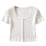 Women T-Shirt Summer Knitted Bottoming Shirt
