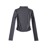 Women T-shirt High Neck Short Bottoming Shirt Women Spring Long Sleeve T-shirt