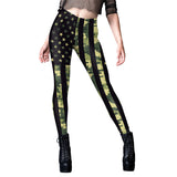 National Flag Day Leggings Spring and Summer Fans Print Leggings Independence Day Clothing