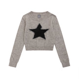Women Sweater O-neck Short Knitwear Women's Casual Sweater