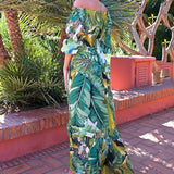 Jungle Print Maxi Dress Women's Dress Print