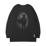 Men Long Sleeve Shirt round Neck Long Sleeve T-shirt Men and Women Loose Casual Hip Hop Couple