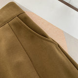 Women Skirt Woolen Skirt Female Mid-Length Autumn and Winter