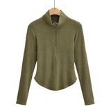 Women T-shirt Slim Fit Slimming Long Sleeves T-shirt Women's Autumn