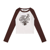 Women Long Sleeve T-shirt Multicolor Printing Long Sleeve T-shirt Women's Spring and Autumn round Neck