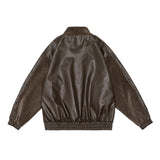 Unisex Jacket Autumn Vintage Corduroy Leather Women's Clothing
