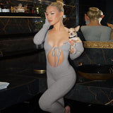 Women Jumpsuit Women's Autumn Fashionable Fitted Long Sleeve Jumpsuit