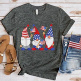 Women's Independence Day T Shirt round Neck Short Sleeve T-shirt